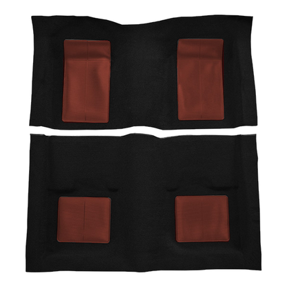 1969 Ford Mustang Mach I w/ 4 Maroon Ins w/o Shift Cut FB Nylon Replacement Carpet Kit - 2-Piece - product image