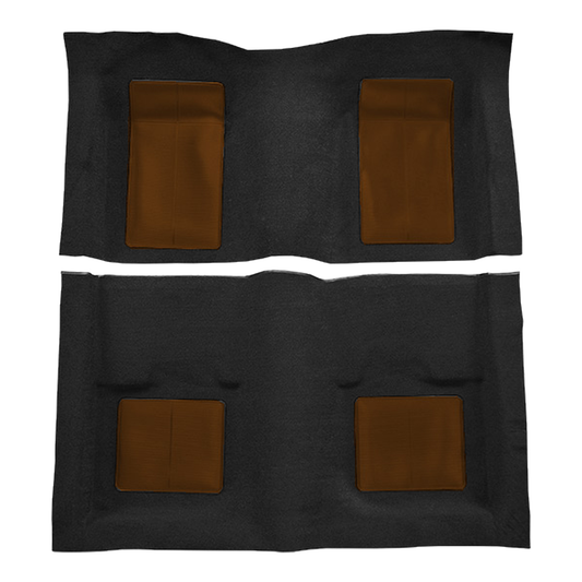 1969 Ford Mustang Mach I w/ 4 Ginger Ins w/o Shift Cut FB Nylon Replacement Carpet Kit - 2-Piece - product image