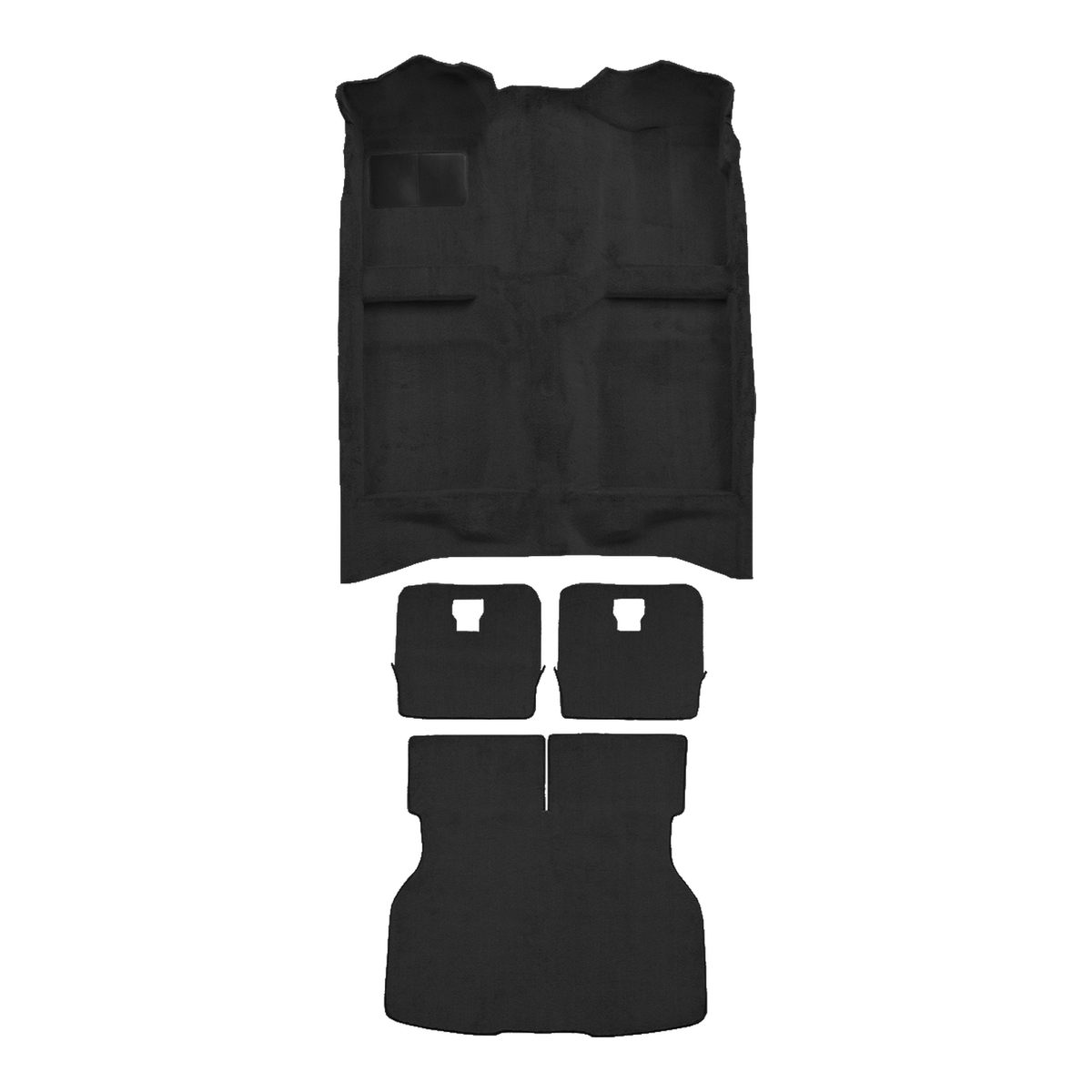 1983 Ford Mustang Hatchback Fits Rear Split Seats Complete Cutpile Replacement Carpet Kit - 4-Piece - product image