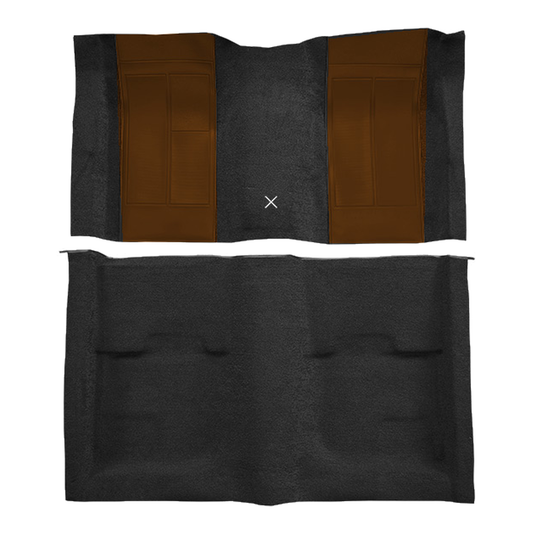 1970 Ford Mustang Mach 1 w/ 2 Ginger Ins w/ Shift Cut FB Nylon Molded Replacement Carpet Kit - 2-Piece - product image
