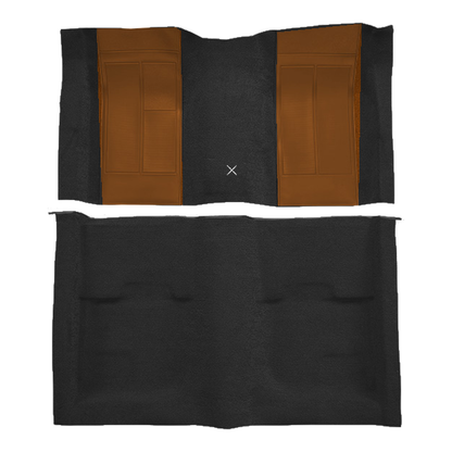 1970 Ford Mustang Mach 1 w/ 2 Med Saddle Ins w/ Shift Cut FB Nylon Replacement Carpet Kit - 2-Piece - product image
