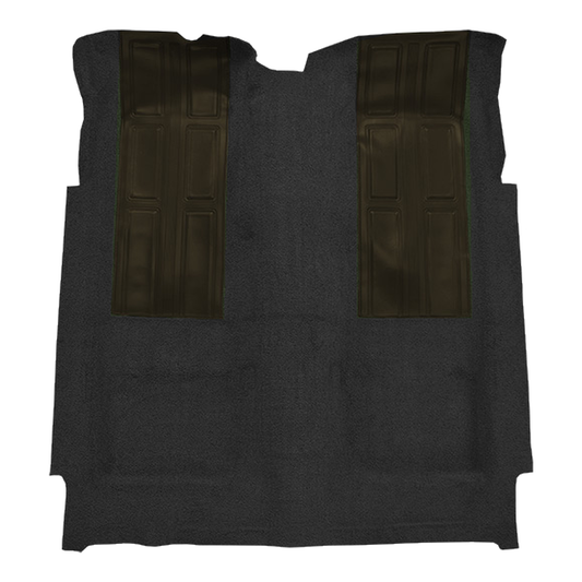 1972-1973 Ford Torino GT w/ 2 Dark Green Inserts 2DR Auto Loop Molded Replacement Carpet Kit - 1-Piece - product image