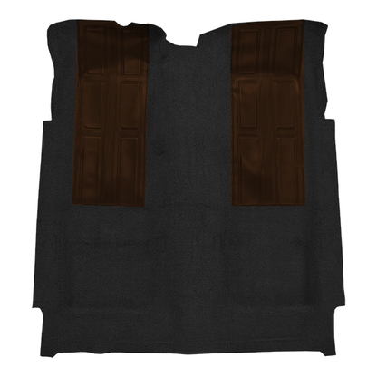 1972-1973 Ford Torino GT w/ 2 Dark Brown Inserts 2DR Auto Loop Molded Replacement Carpet Kit - 1-Piece - product image
