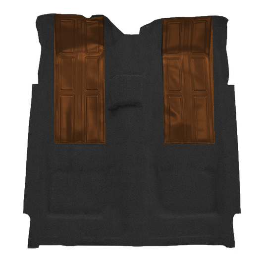 1972-1973 Ford Torino GT w/ 2 Dark Saddle Ins 2DR 4spd Loop Molded Replacement Carpet Kit - 1-Piece - product image
