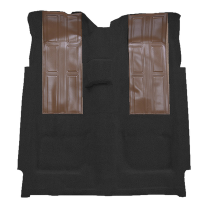 1972-1973 Ford Torino GT with 2 Fawn Inserts 2DR 4spd Loop Molded Replacement Carpet Kit - 1-Piece - product image