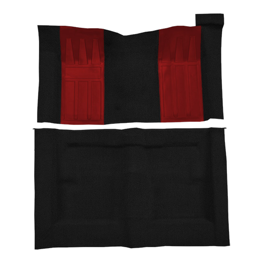 1969-1971 Ford Torino GT 2DR HT/FB Auto w/ 2 Red Ins Loop Molded Replacement Carpet Kit - 2-Piece - product image
