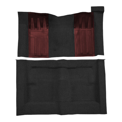 1969-1971 Ford Torino GT 2DR HT/FB Auto w/ 2 Maroon Ins Loop Molded Replacement Carpet Kit - 2-Piece - product image