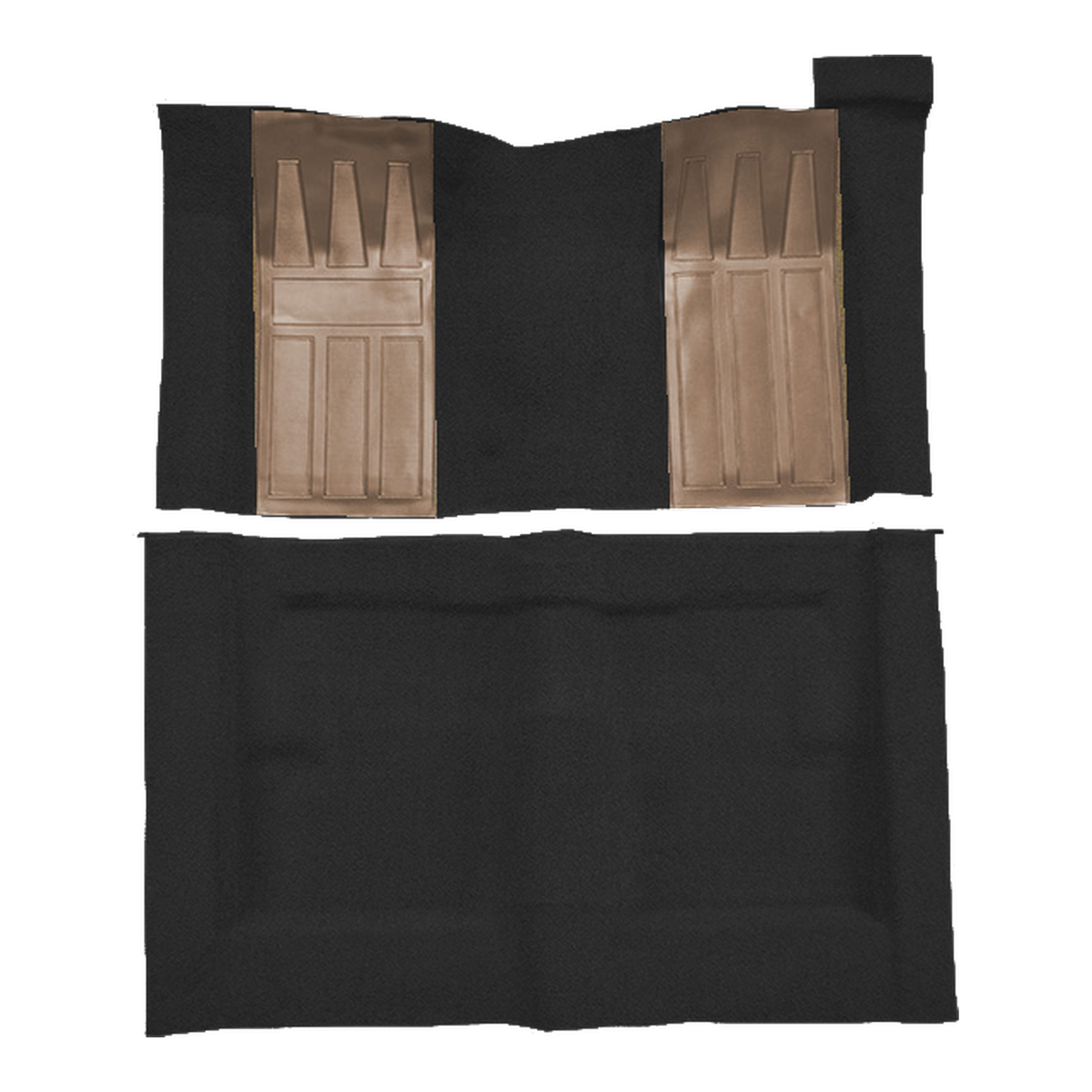 1969-1971 Ford Torino GT 2DR HT/FB Auto w/ 2 Fawn Ins Loop Molded Replacement Carpet Kit - 2-Piece - product image