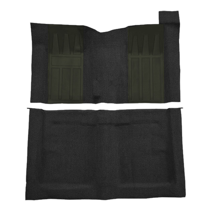 1969 Ford Torino GT 2DR HT/FB 4spd w/ 2 Dark Green Ins Loop Molded Replacement Carpet Kit - 2-Piece - product image