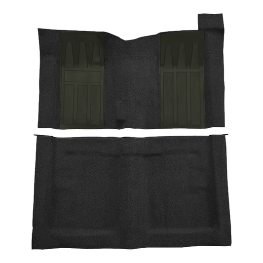 1969 Ford Torino GT 2DR HT/FB 4spd w/ 2 Dark Green Ins Loop Molded Replacement Carpet Kit - 2-Piece - product image