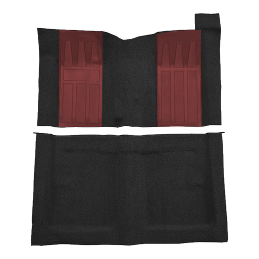 1969 Ford Torino GT 2DR HT/Fastback 4spd w/ 2 Maroon Ins Loop Molded Replacement Carpet Kit - 2-Piece - product image