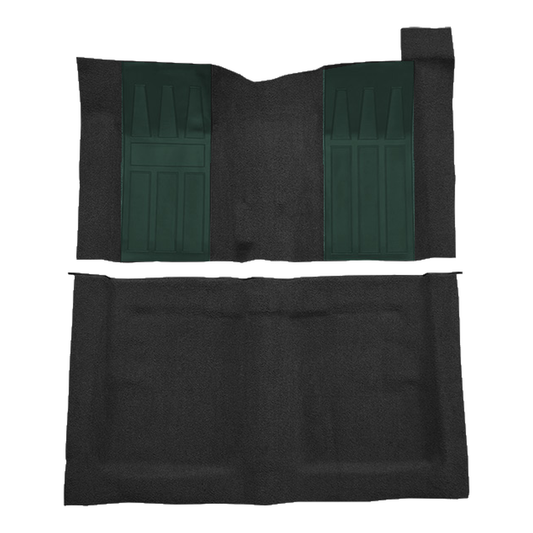 1969 Ford Torino GT 2DR HT/Fastback 4spd w/ 2 Aqua Ins Loop Molded Replacement Carpet Kit - 2-Piece - product image