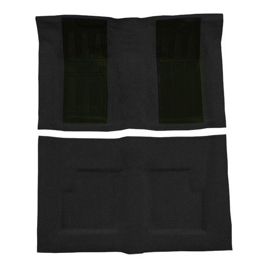 1969-1971 Ford Torino GT 2DR Conv Auto w/ 2 Dk Green Ins Loop Molded Replacement Carpet Kit - 2-Piece - product image