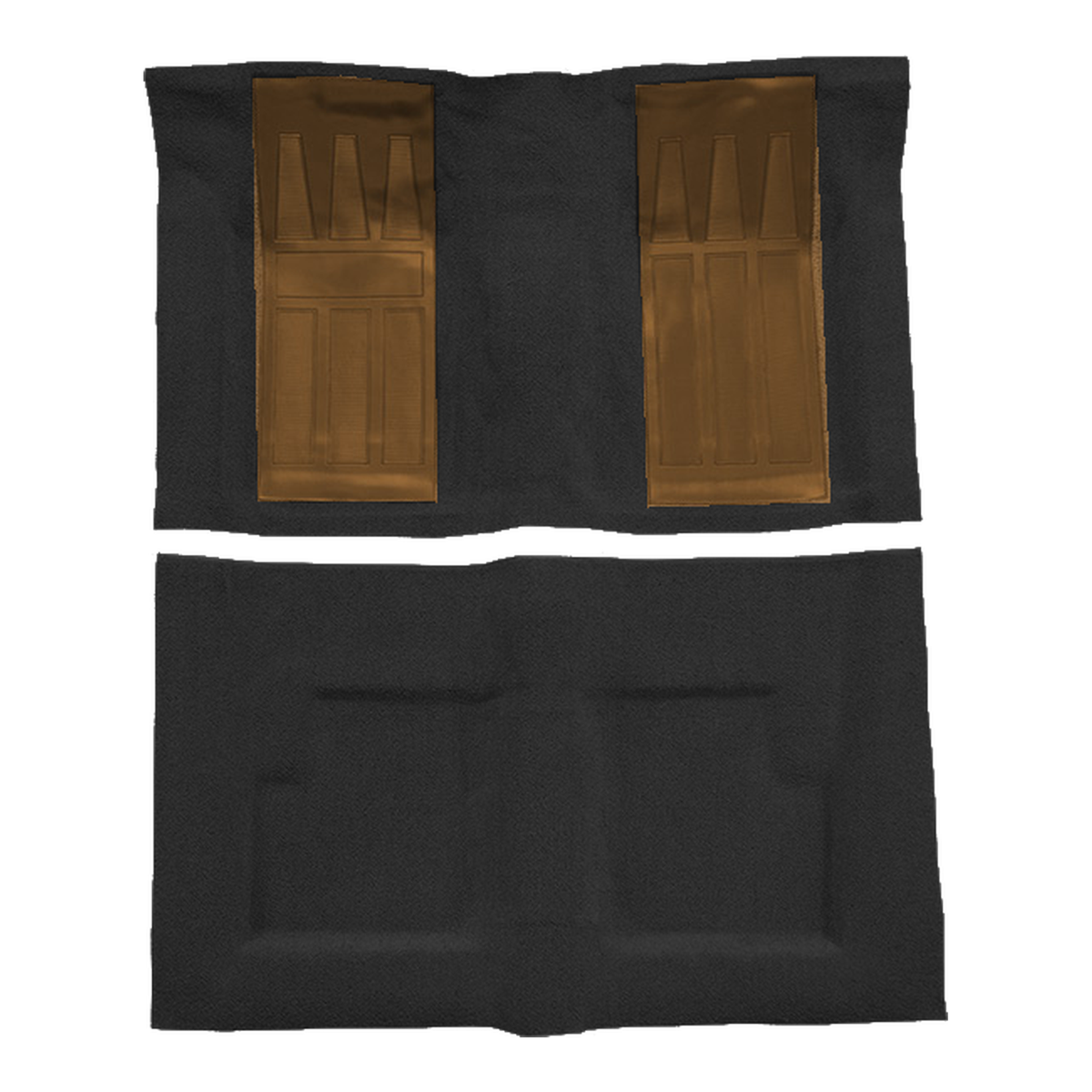 1969-1971 Ford Torino GT 2DR Conv Auto w/ 2 Fawn Inserts Loop Molded Replacement Carpet Kit - 2-Piece - product image