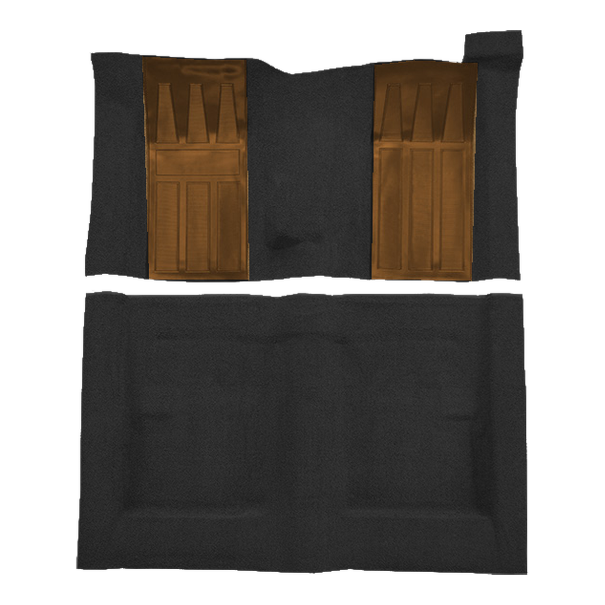 1970-1971 Ford Torino GT 2DR HT/FB 4spd w/ 2 Fawn Ins Loop Molded Replacement Carpet Kit - 2-Piece - product image