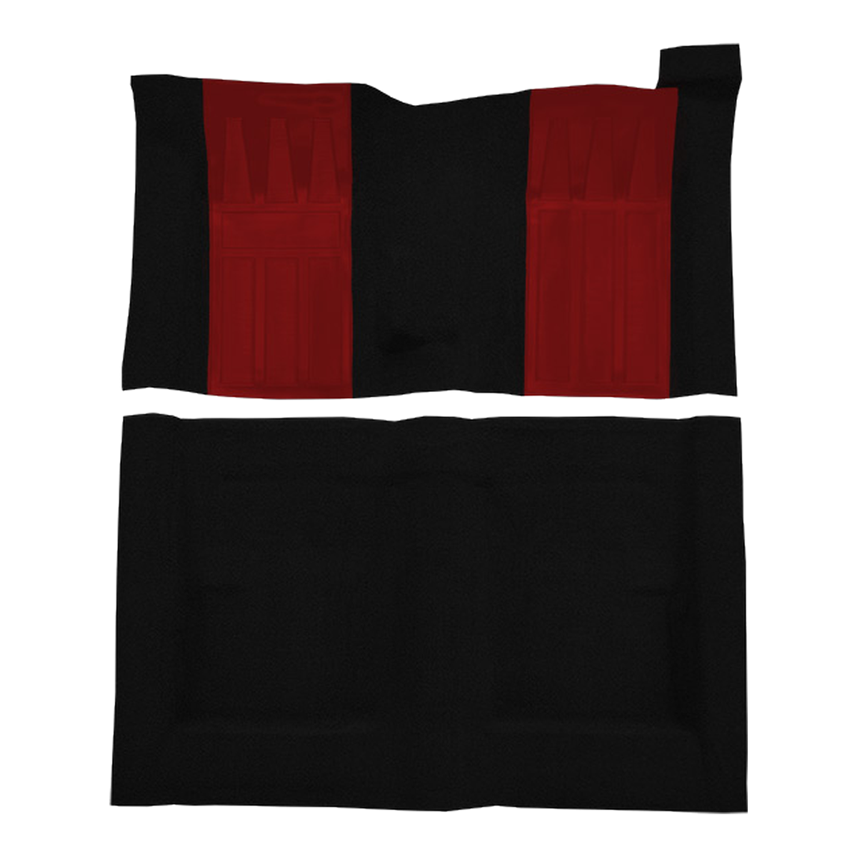 1970-1971 Ford Torino GT 2DR HT/FB 4spd w/ 2 Red Ins Loop Molded Replacement Carpet Kit - 2-Piece - product image