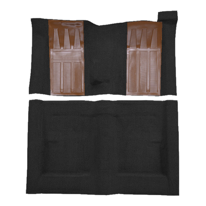 1971 Ford Torino GT 2DR HT/FB 4spd w/ 2 Dark Saddle Ins Loop Molded Replacement Carpet Kit - 2-Piece - product image