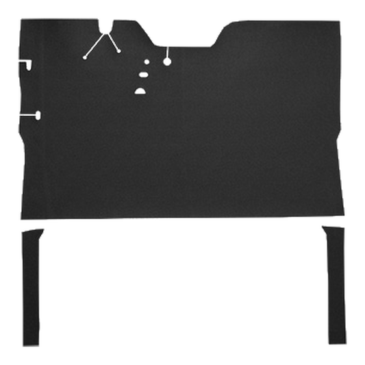 1947-1954 GMC Truck Reg Cab Front with Side Extensions Vinyl Flooring - 3-Piece - product image