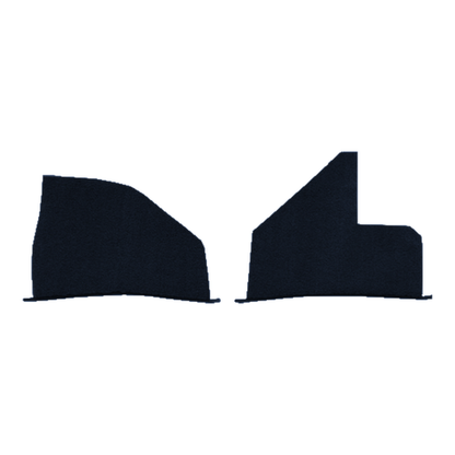 Illustration of 1955-1958 GMC Truck ACC Daytona kick panel inserts in 7154 Dark Blue, digitally r...