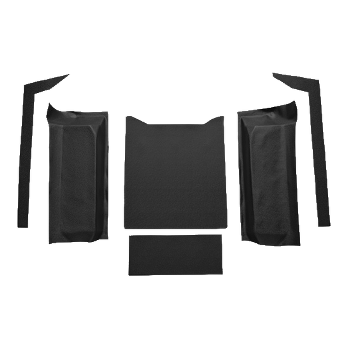 1976-1986 Jeep CJ7 Cargo Area Vinyl Molded Flooring - 6-Piece - product image