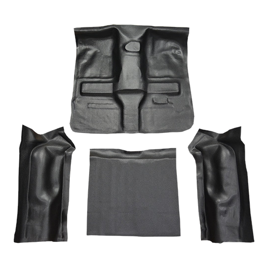 1997-2006 Jeep Wrangler w/o Rocker Panels Complete Vinyl Molded Flooring - 4-Piece - product image