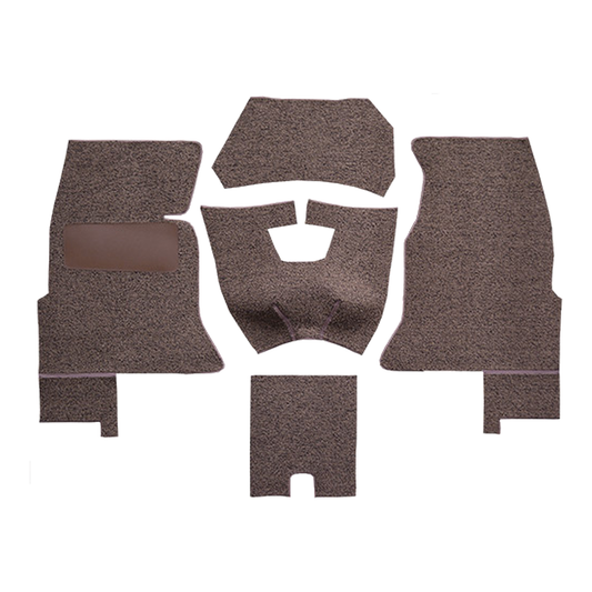 1961-1962 Chevrolet Corvette Complete Foam Tuxedo Replacement Carpet Kit - 5-Piece - product image