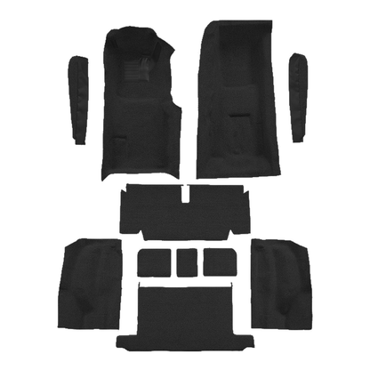 1971-1972 Chevy Corvette Roadster 4spd Complete w/ Pad Cutpile Replacement Carpet Kit - 11-Piece - product image