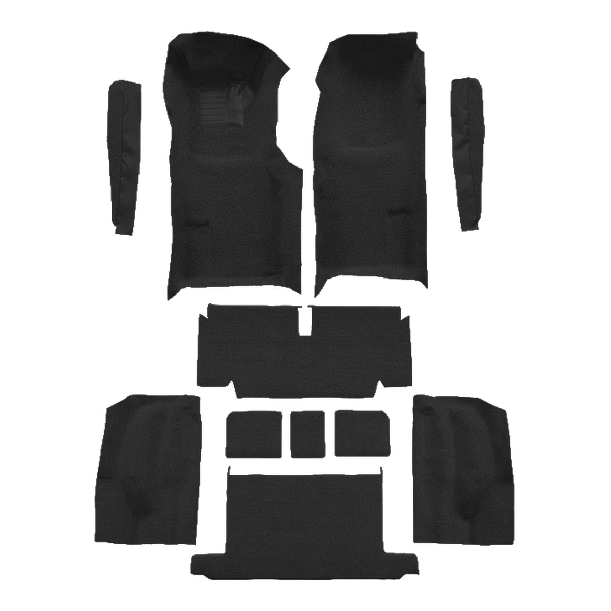 1971-1972 Chevy Corvette Roadster Auto Complete w/ Pad Cutpile Replacement Carpet Kit - 11-Piece - product image