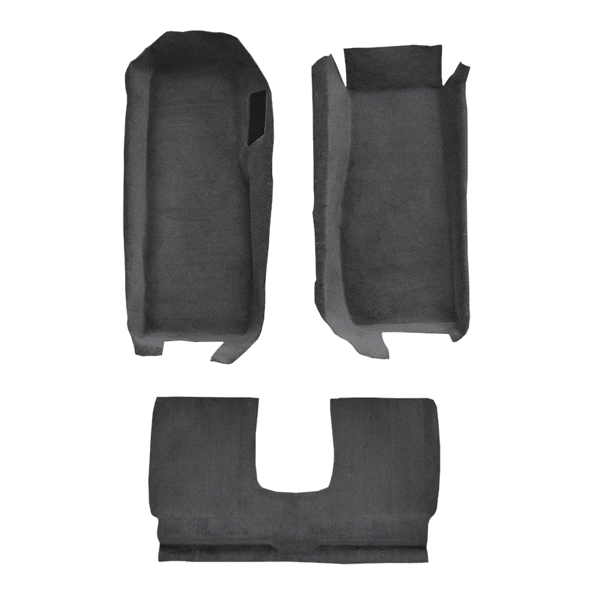2005-2013 Chevy Corvette Coupe Front w/ Riser Cutpile Replacement Carpet Kit w/ Mass Backing - 3-Piece - product image