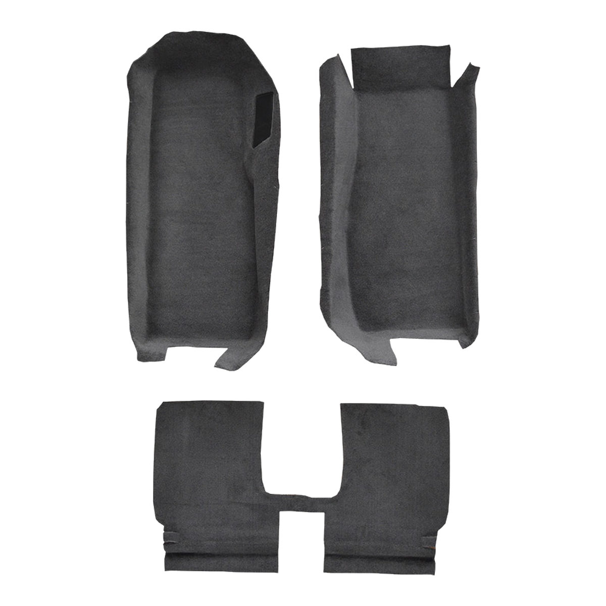 2005-2013 Chevy Corvette Conv Front w/ Riser w/ Pad Cutpile Molded Replacement Carpet Kit - 3-Piece - product image