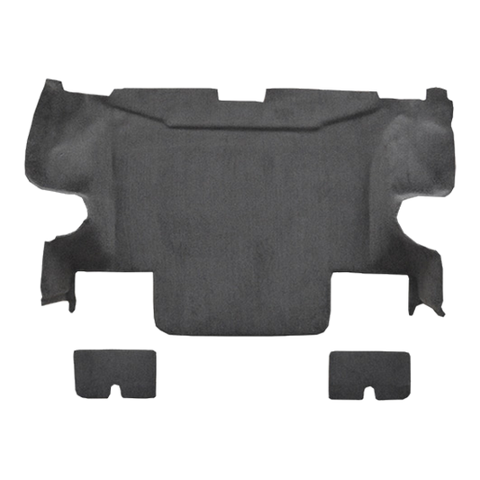 2005-2013 Chevrolet Corvette Convertible Rear Cutpile Molded Carpet with Mass Backing - 3 Piece