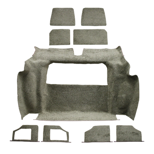 1982 Chevrolet Corvette Collector's Edition Rear 82 Vet Cutpile Molded Carpet - 9 Piece