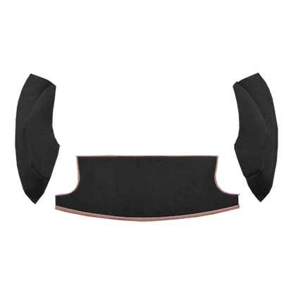 Illustration of 1968 American Motors AMX ACC Loop cargo area carpet in 01 Black, digitally recolo...