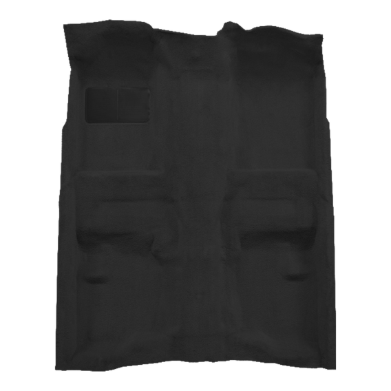 Illustration of 1970-1973 American Motors Hornet ACC Loop molded carpet in 01 Black, digitally re...