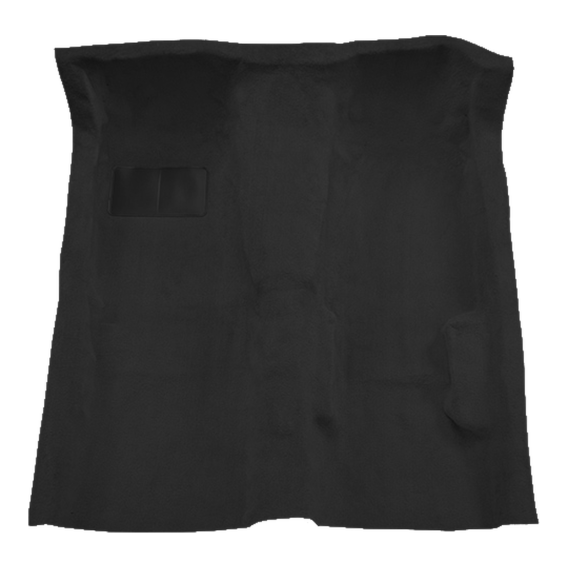 Illustration of 1985-1989 BMW 635CSi ACC Cutpile molded carpet in 801 Black, digitally recolored ...