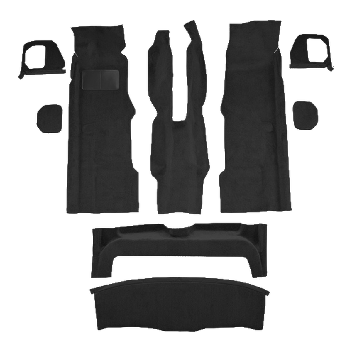 1988-1994 BMW 750iL 4DR Cutpile Molded Replacement Carpet Kit - 9-Piece - product image