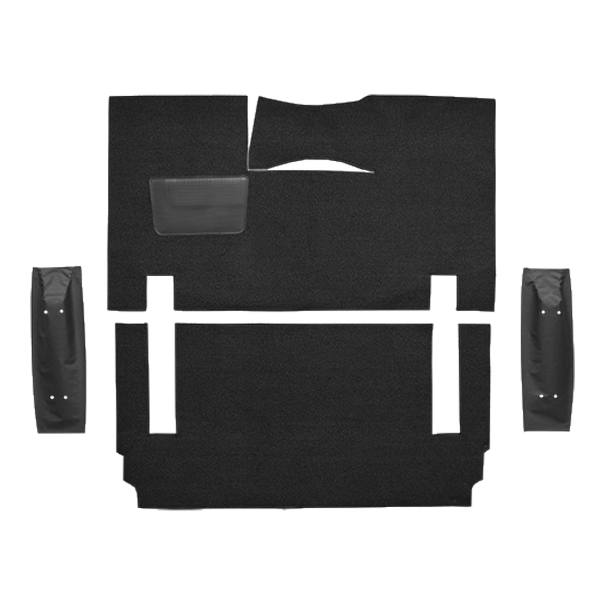 1957-1958 DeSoto Fireflite 2DR Hardtop Bench Seat w/ Power Seats Loop Replacement Carpet Kit - 4-Piece - product image