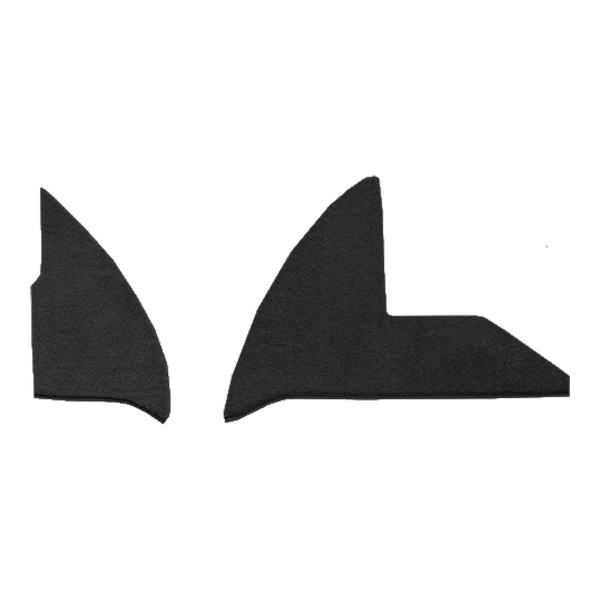1972-1973 Dodge D200 Pickup Kick Panel Inserts with Cardboard Loop Replacement Carpet Kit - 2-Piece - product image
