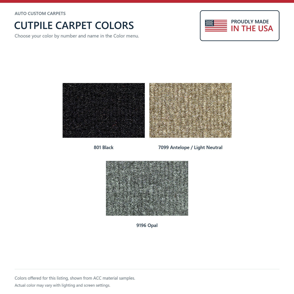 2002-2007 Buick Rendezvous Complete Cutpile Molded Replacement Carpet Kit - 3-Piece - product details image 8
