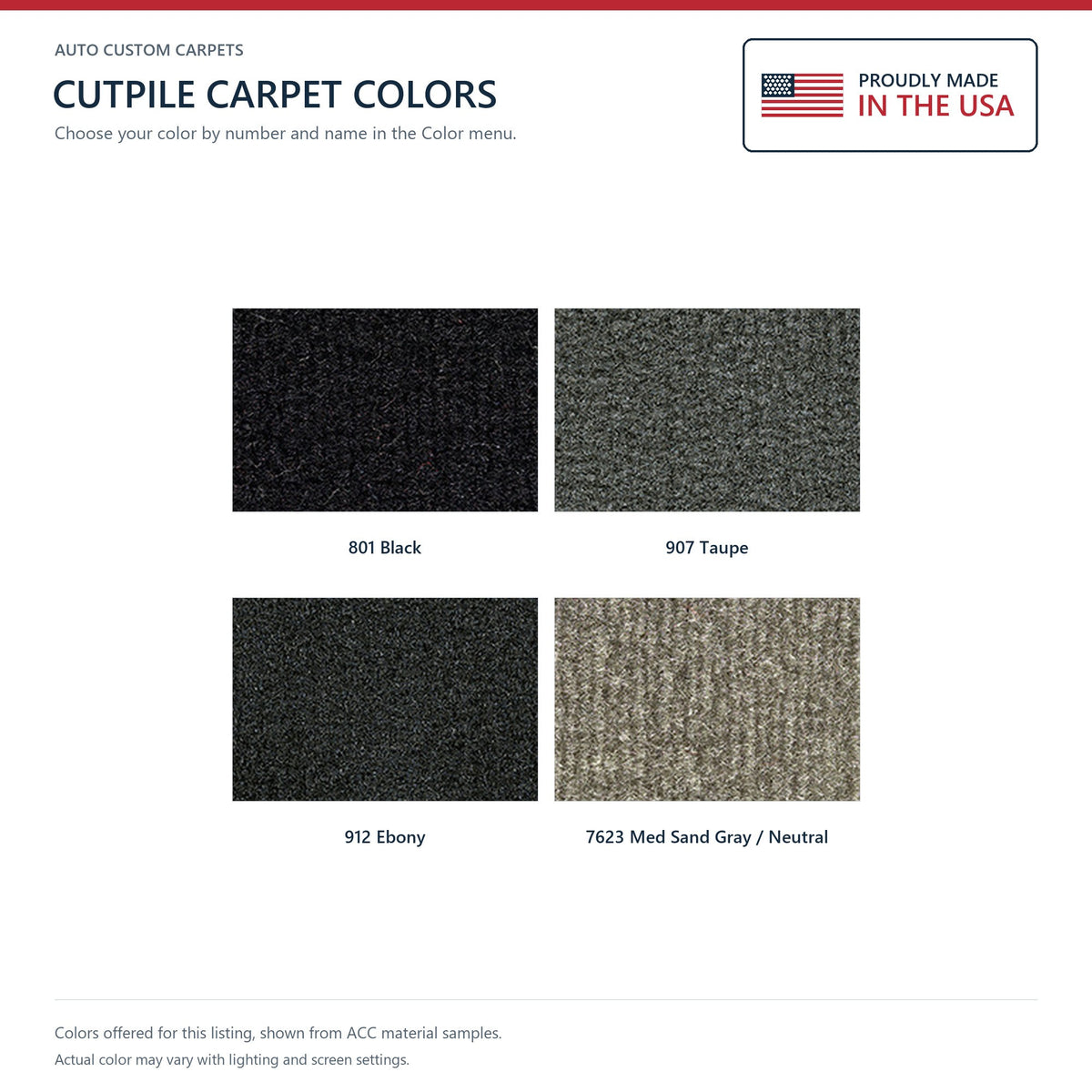 2019-2026 GMC Sierra 1500 Reg Cab 2 & 4WD Cutpile Molded Replacement Carpet Kit - 1-Piece - product details image 9