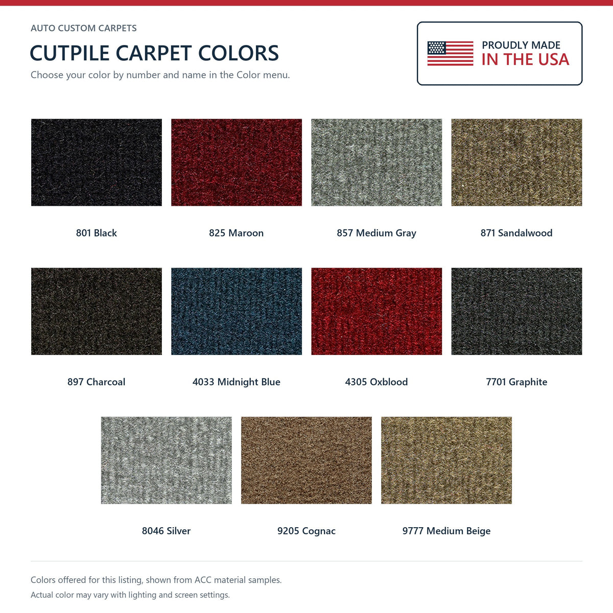 1988-1991 Chevy C3500 Crew Cab 2WD Auto/3spd Column Cutpile Molded Replacement Carpet Kit - 2-Piece - product details image 9