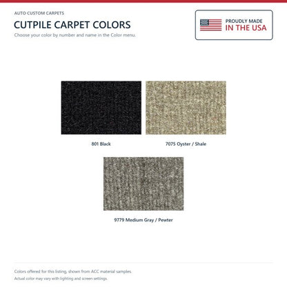 ACC Cutpile color options for this listing - Proudly Made in the USA