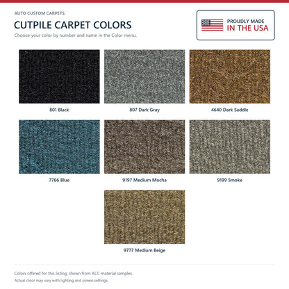 ACC Cutpile color options for this listing - Proudly Made in the USA