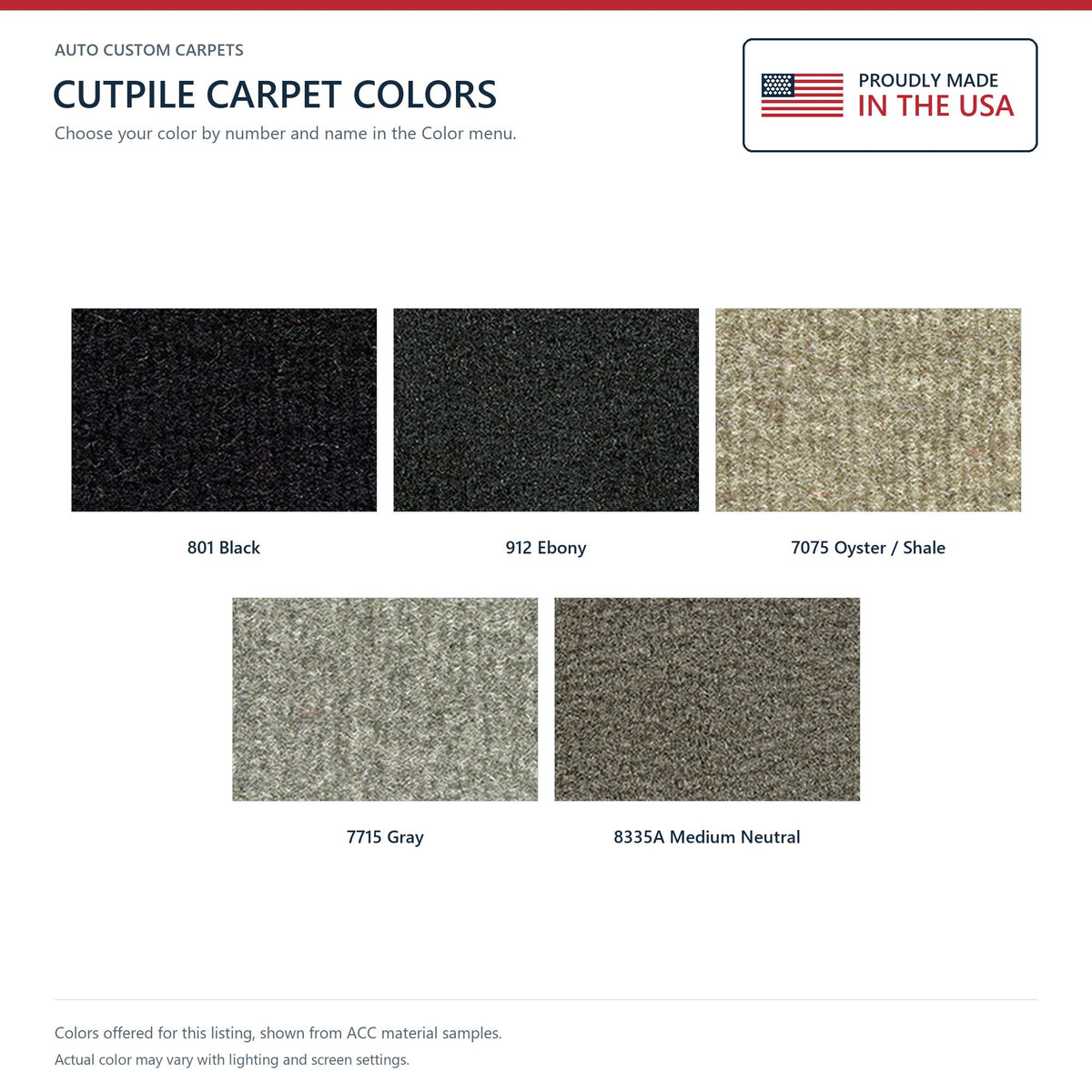 2004-2007 Chevrolet Malibu 4DR Sedan Cutpile Molded Replacement Carpet Kit - 1-Piece - product details image 9