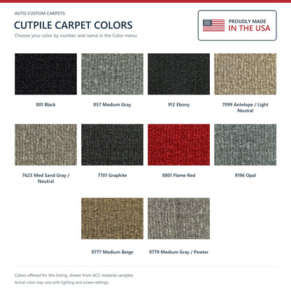 1993-2002 Pontiac Firebird Conv w/ Console w/o Heel Pad Cutpile Replacement Carpet Kit - 1-Piece - product details image 7