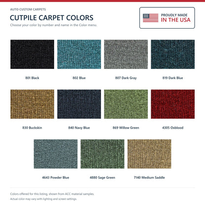 1974-1975 Buick Regal 2DR Cutpile Molded Replacement Carpet Kit - 2-Piece - product details image 9