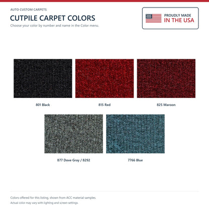 1983-1991 Mitsubishi Montero 2DR Complete Cutpile Molded Replacement Carpet Kit - 4-Piece - product details image 9