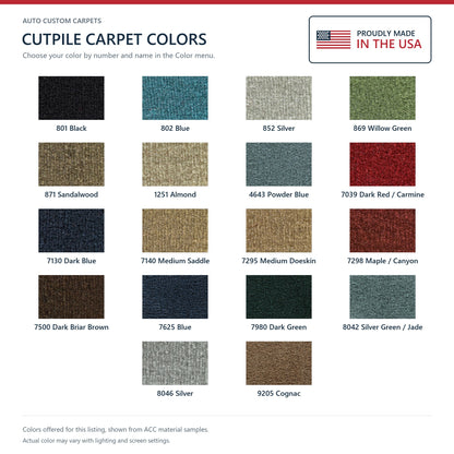 1977-1984 Cadillac Fleetwood 4DR Rear Wheel Drive Cutpile Molded Replacement Carpet Kit - 1-Piece - product details image 9