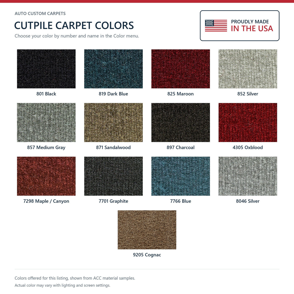 1989-1991 Chevrolet V2500 Suburban 4WD Complete Cutpile Molded Replacement Carpet Kit - 5-Piece - product details image 9