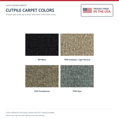 ACC Cutpile color options for this listing - Proudly Made in the USA
